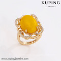 14753 xuping jewelry graceful18k gold plated fashion artificial gemstones finger ring for lady